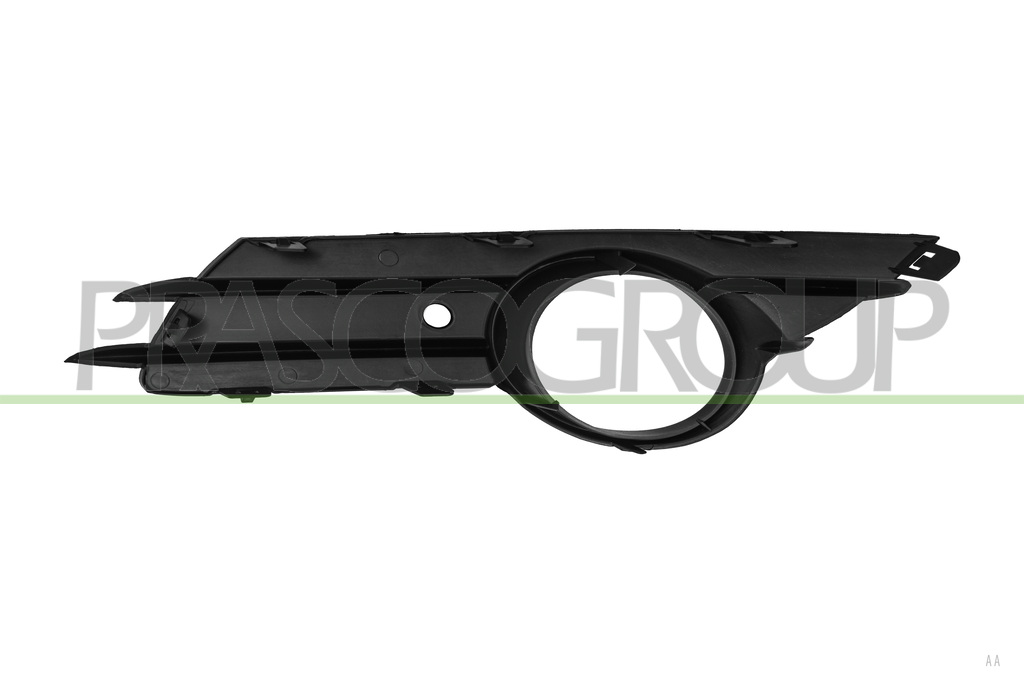 BUMPER GRILLE RIGHT-BLACK-WITH FOG LAMP HOLE