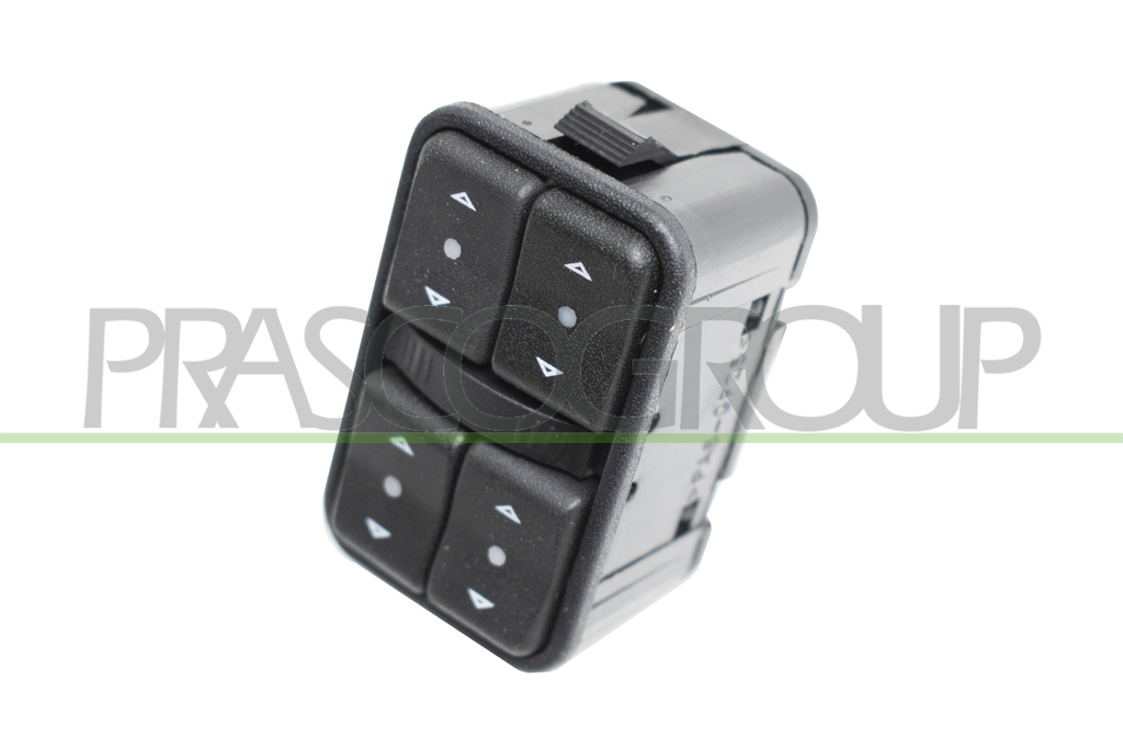 FRONT DOOR LEFT WINDOW REGULATOR PUSH-BUTTON PANEL-BLACK-4 SWITCHES-12 PINS