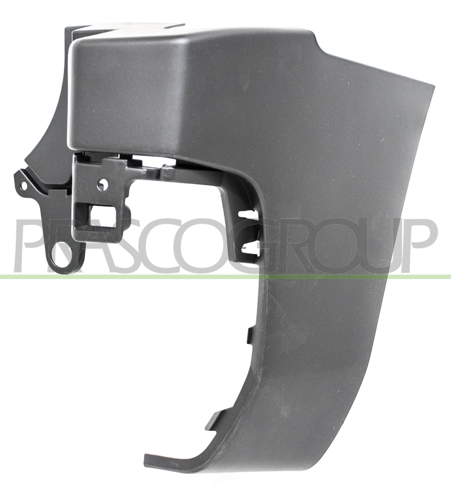 REAR BUMPER END CUP RIGHT-PRIMED-OPEN SIDE TAILGATE-SHORT WHEEL BASE