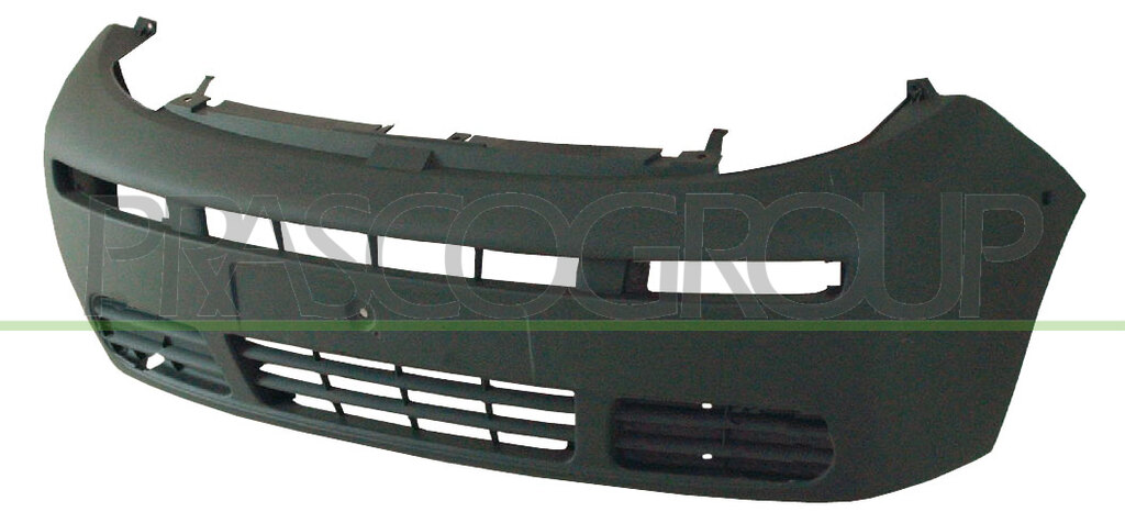 FRONT BUMPER-BLACK-WITHOUT FOG LAMP HOLES