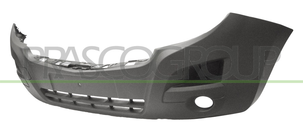 FRONT BUMPER-BLACK-TEXTURED FINISH-WITH FOG LAMP HOLE-WITH TOW HOOK COVER