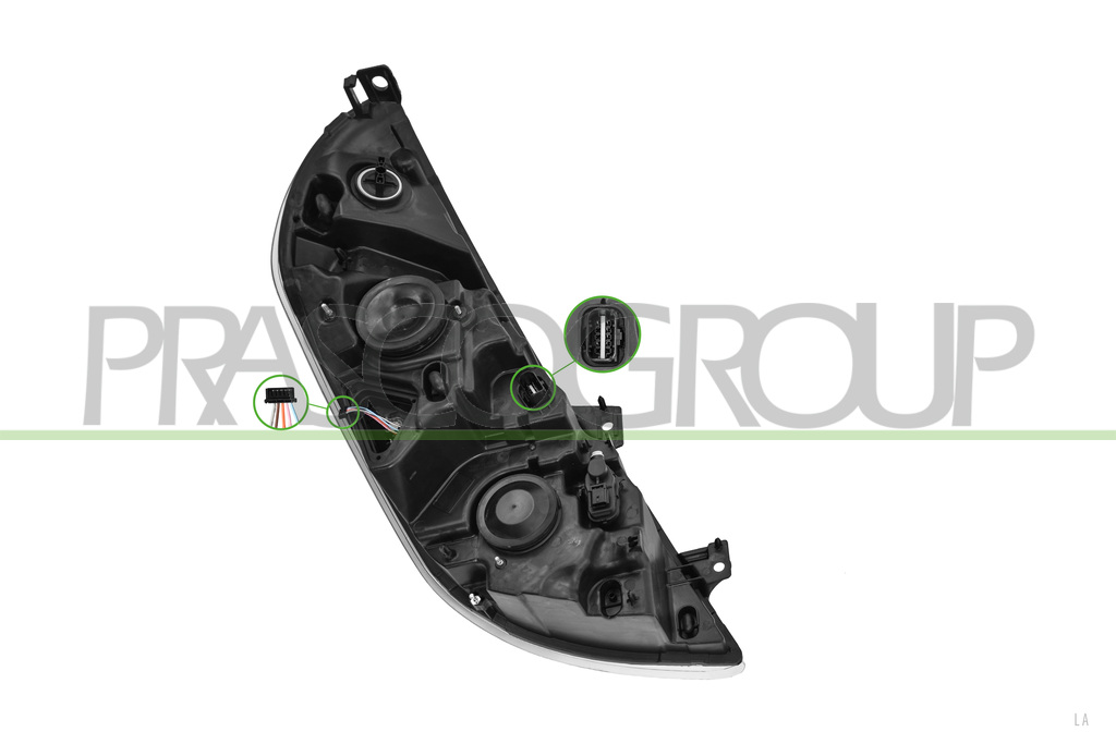 OPTICA IZQUIERDA H1+H7-ELECTRICA-CON MOTOR-CON LUZ DIURNA-LED-MONTAJE VARROC MOD. 19 >