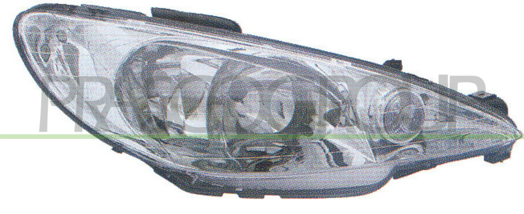 PHARE DROIT H7+H7 ELECTRIQUE SANS MOTEUR
