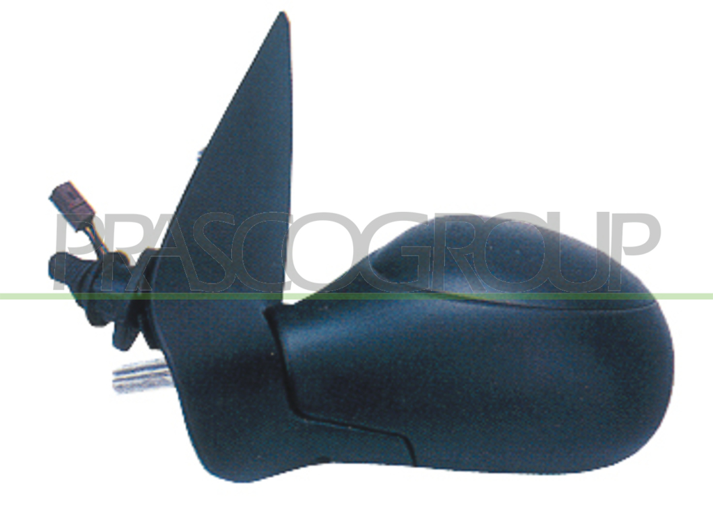 DOOR MIRROR LEFT-CABLE-HEATED-ASPHERICAL-CHROME