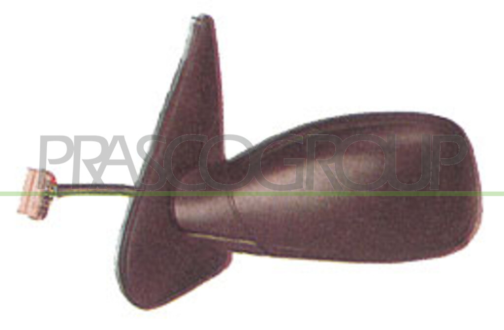 DOOR MIRROR LEFT-ELECTRIC-BLACK-HEATED-CONVEX-CHROME