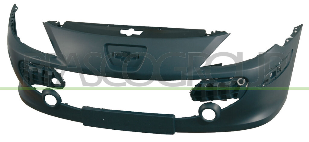 FRONT BUMPER-PRIMED-WITH FOG LAMP SEATS