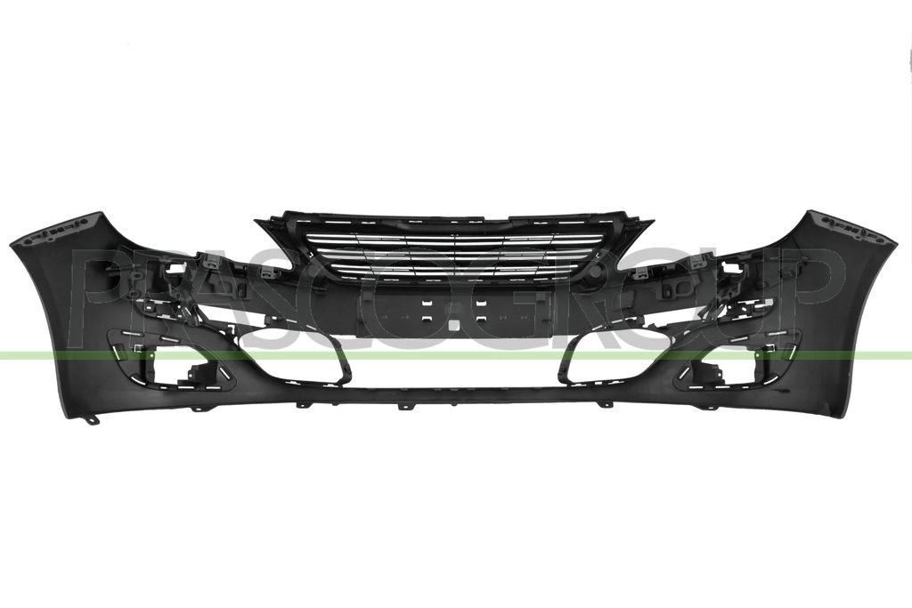 FRONT BUMPER-PRIMED-WITH HEADLAMP WASHER HOLES-WITH CUTTING MARKS FOR PDC