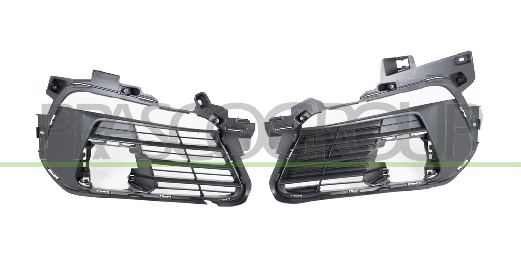 FRONT BUMPER GRILLE SET (RIGHT+LEFT)-BLACK