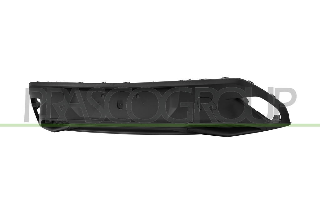 SPOILER STOSSTANGE HINTEN-SCHWARZ-GENARBT