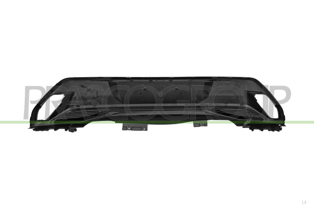 SPOILER STOSSTANGE HINTEN-SCHWARZ-GENARBT