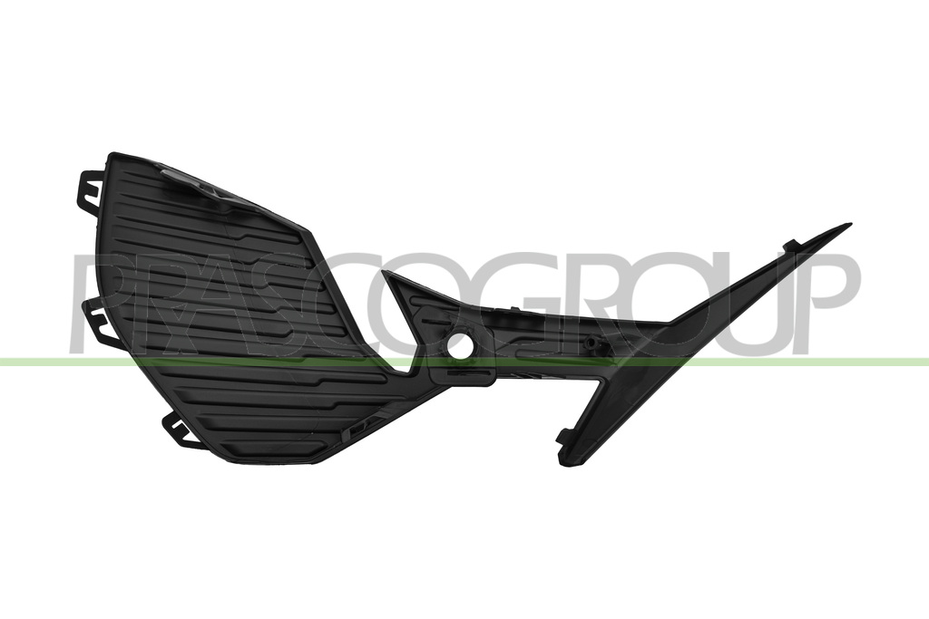 FRONT BUMPER GRILLE LEFT-BLACK-TEXTURED FINISH-WITH PDC HOLE