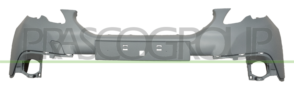 FRONT BUMPER-UPPER-PRIMED-WITH TOW HOOK COVER-WITH CUTTING MARKS FOR PDC