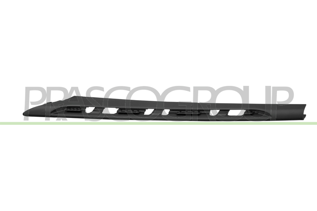 FRONT BUMPER GRILL MOLDING LEFT-LOWER-BLACK-TEXTURED FINISH-WITH PROFILE HOLES