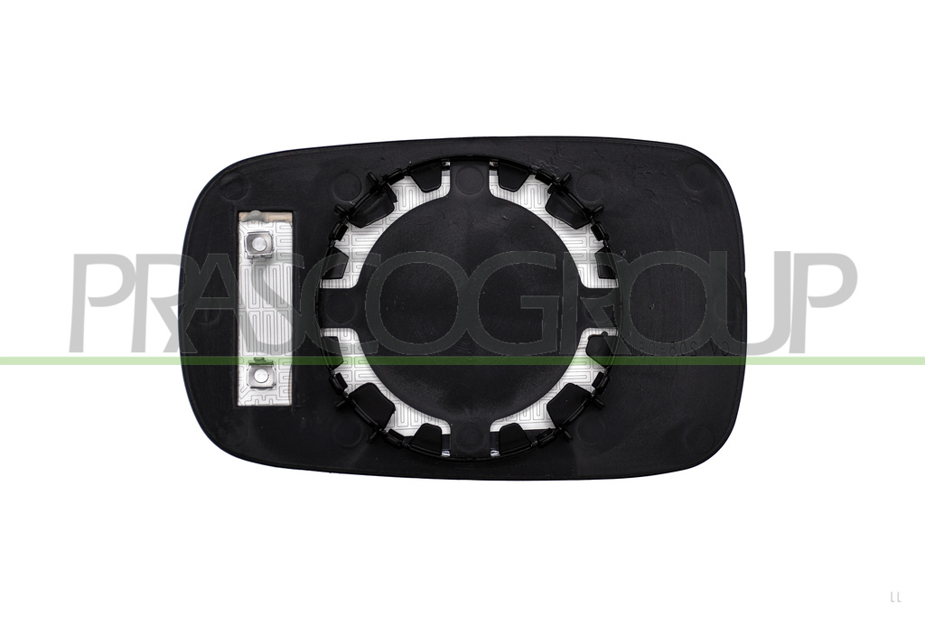MIRROR GLASS BASE RIGHT-HEATED-CONVEX-CHROME