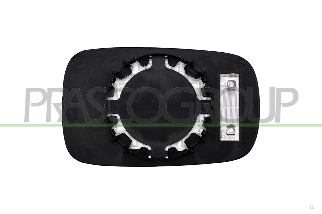 MIRROR GLASS BASE LEFT-HEATED-ASPHERICAL-CHROME