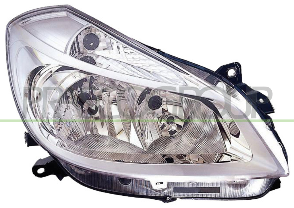 PROIETTORE DESTRO H7+H7-ELETTRICO-CON MOTORE-CROMATO