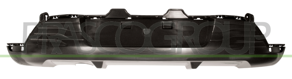 REAR BUMPER SPOILER-BLACK-TEXTURED FINISH-WITH TOW HOOKS COVER