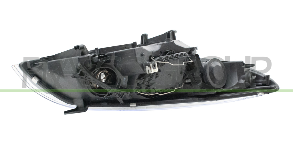 SCHEINWERFER LINKS-H7+H7-MIT LWR-MIT MOTOR-VERCHROMT-MIT SCHWARZEM RAND