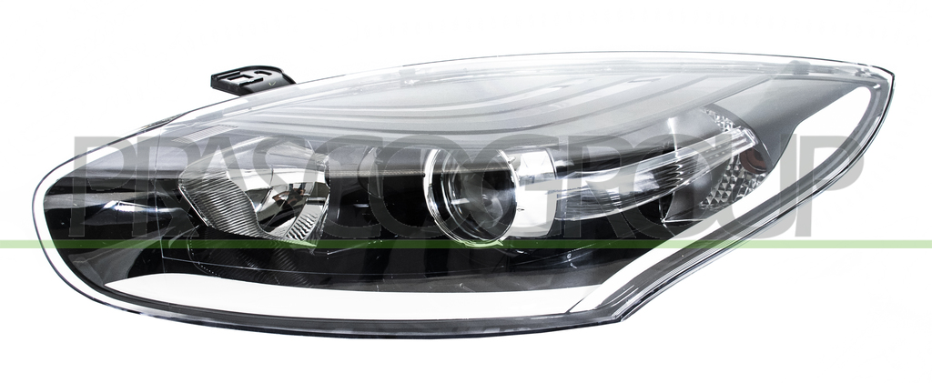 HEADLAMP LEFT H7+H7 ELECTRIC-WITH MOTOR-BLACK