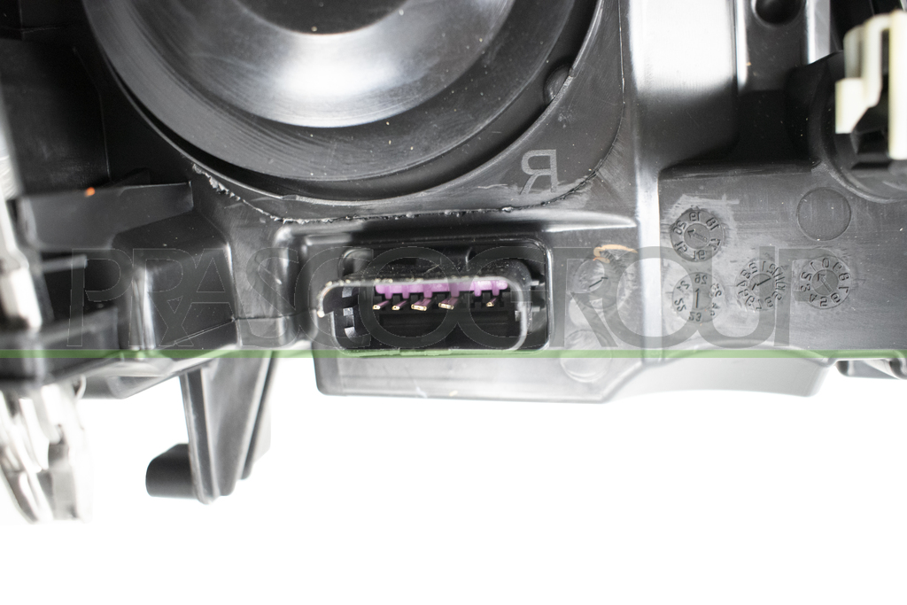 HEADLAMP LEFT H7+H7 ELECTRIC-WITH MOTOR-BLACK