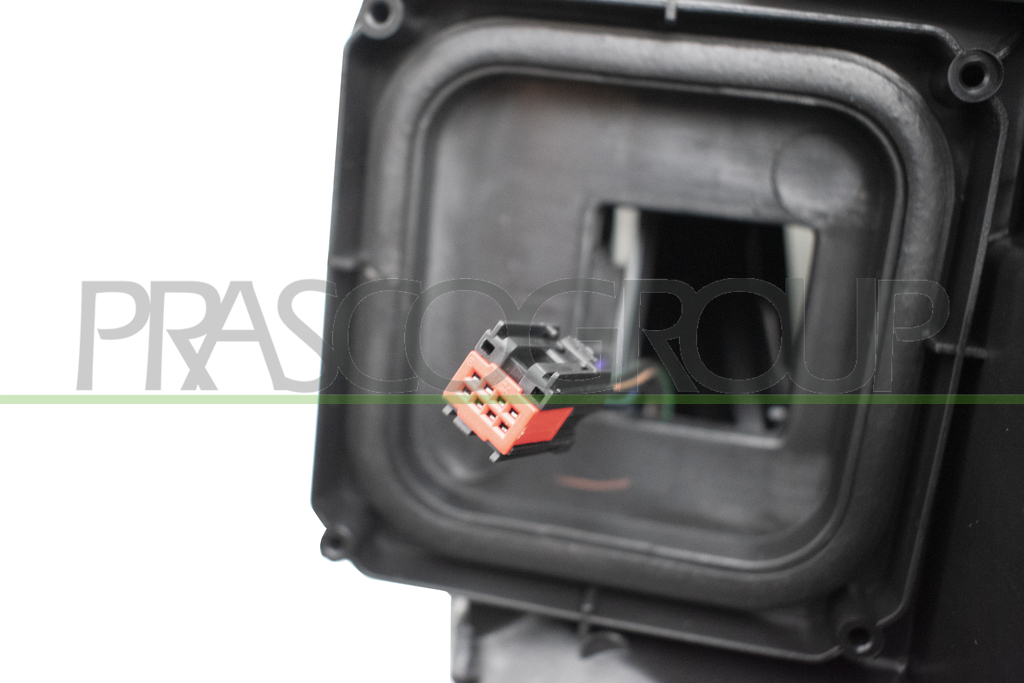 HEADLAMP LEFT H7+H7 ELECTRIC-WITHOUR MOTOR-WITH DAY RUNNING LIGHT-BLACK RIM-LED