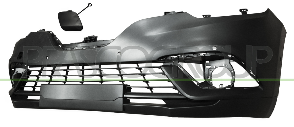 FRONT BUMPER-PRIMED-WITH TOW HOOK COVER-WITH PDC AND PARK ASSIST+SENSOR HOLDERS-WITH HEADLAMP WASHER CUTTING MARKS