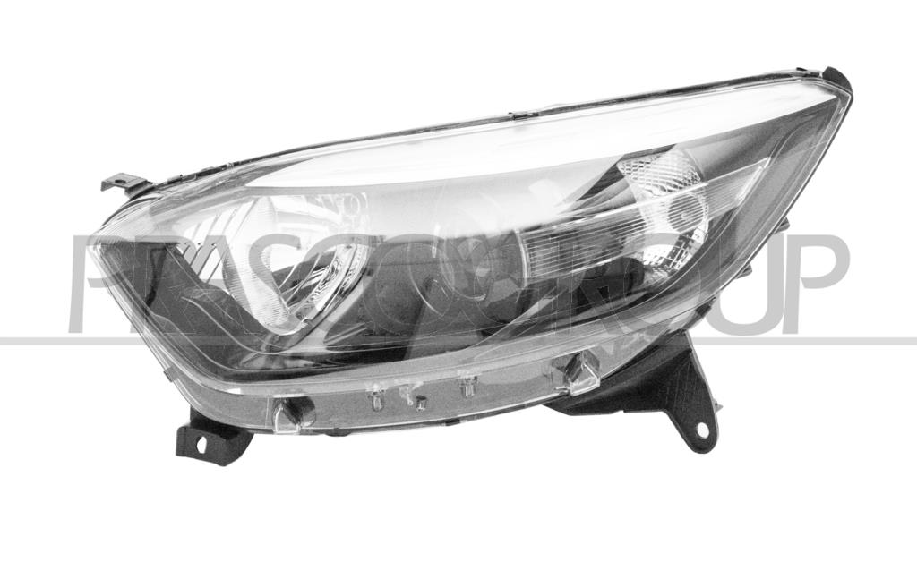 PHARE GAUCHE H1+H1 ELECTRIQUE AVEC MOTEUR-NOIR