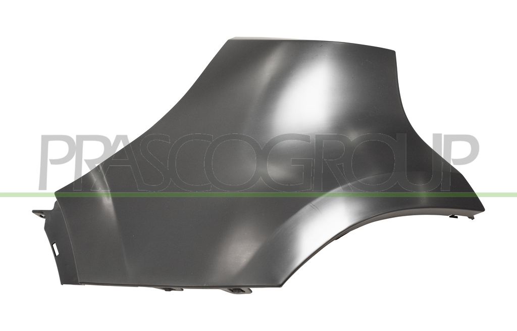 REAR BUMPER END CUP LEFT-BLACK-SMOOTH-FINISH TO BE PRIMED