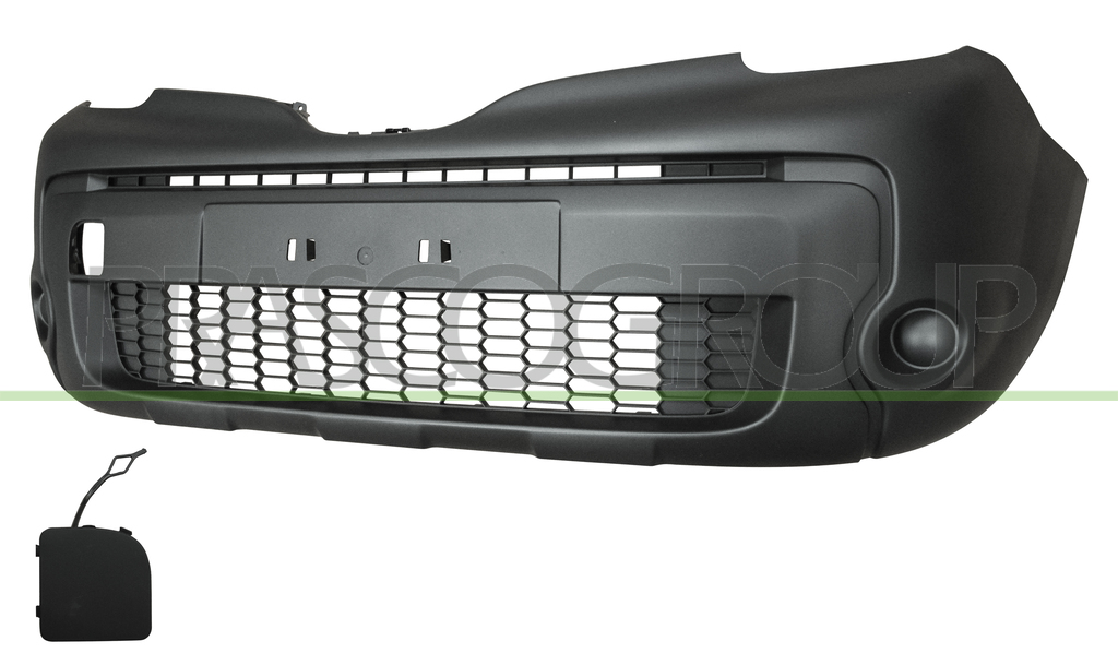 FRONT BUMPER-BLACK-TEXTURED FINISH-WITH TOW HOOK COVER MOD. EXTREM