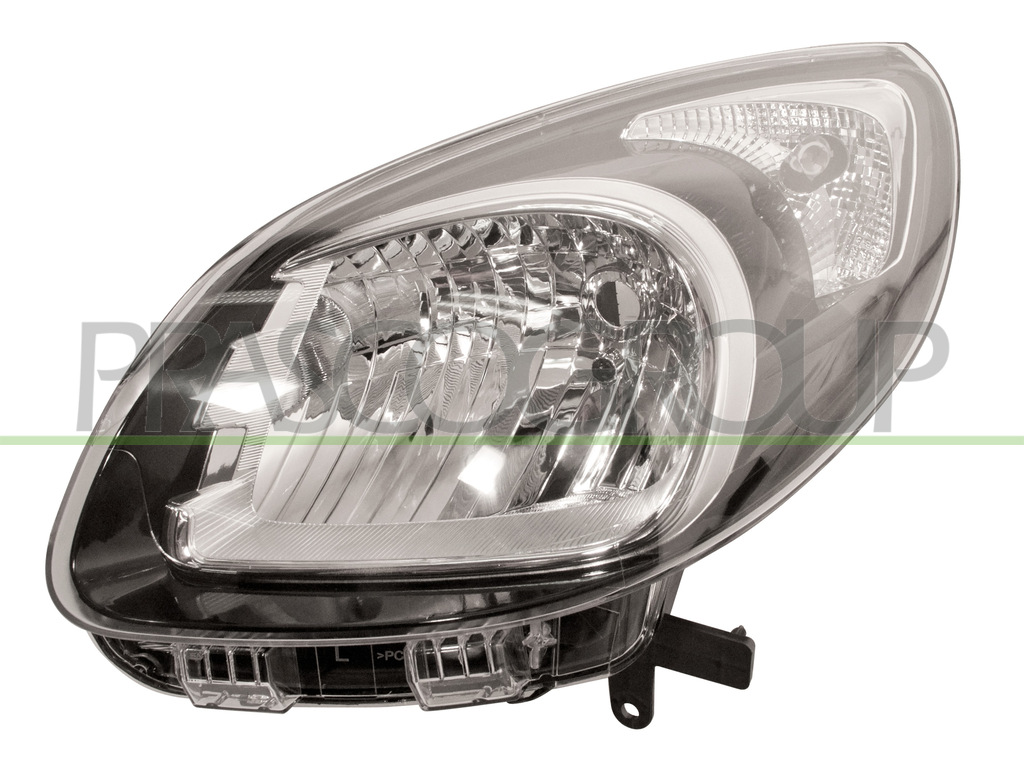 HEADLAMP LEFT H4 ELECTRIC-WITHOUT MOTOR-BLACK