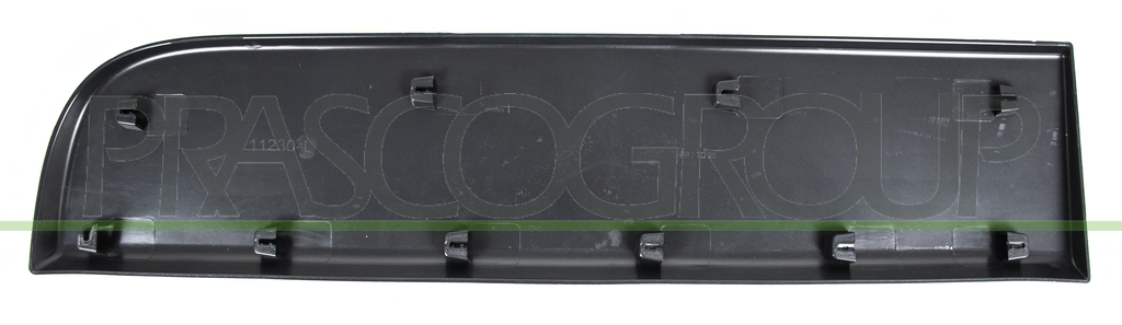 REAR DOOR MOLDING LEFT-WITH CLIPS-BLACK-TEXTURED FINISH