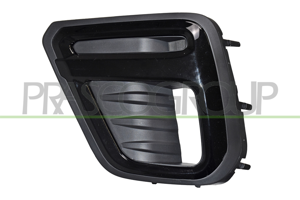 GRIGLIA SINISTRA PARAURTI ANTERIORE-NERA-CON SEDE FENDI-CON CORNICE-NERA-LUCIDA