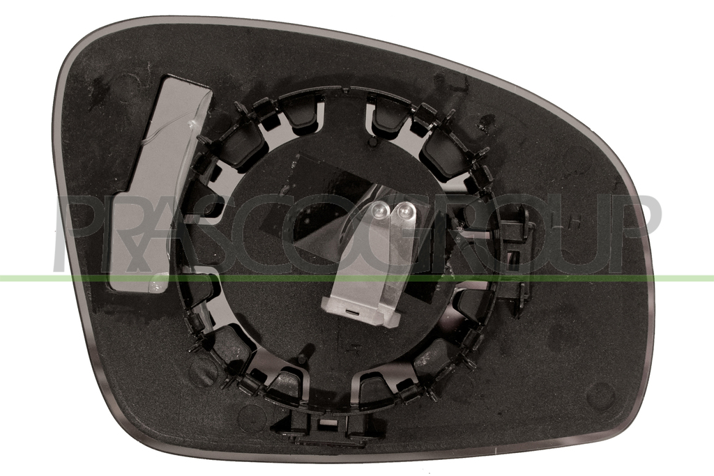 MIRROR GLASS BASE LEFT-HEATED-ASPHERICAL-CHROME