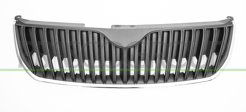 RADIATOR GRILLE-BLACK-WITH CHROME FRAME