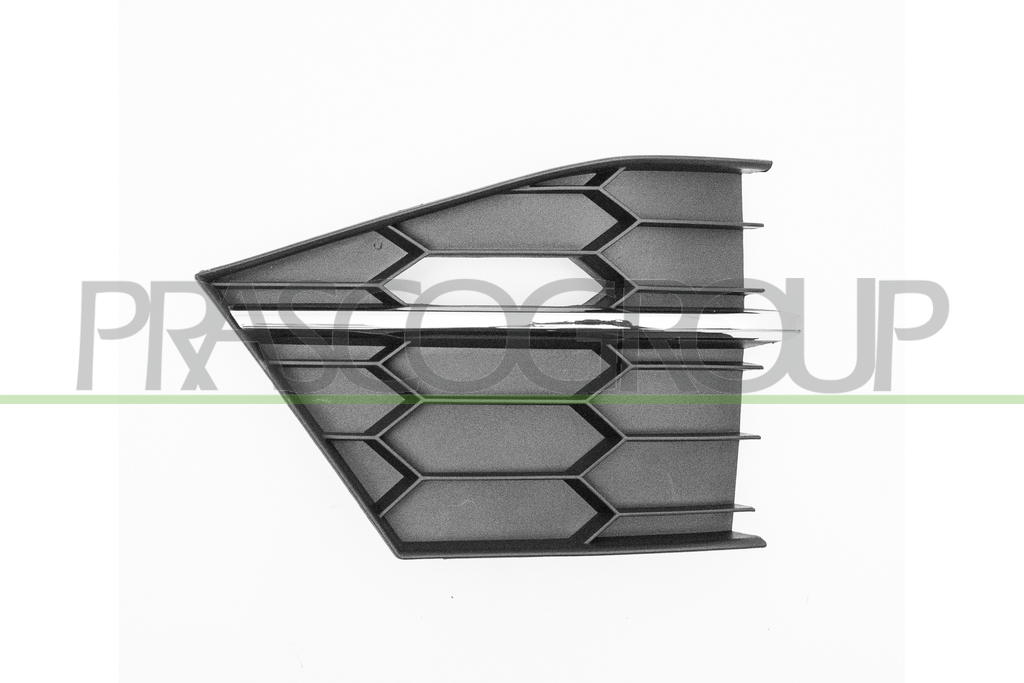 REJILLA IZQUIERDA PARACHOQUES-NEGRO CON MOLDURA CROMADA