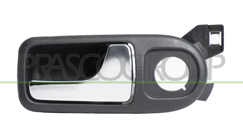 FRONT DOOR HANDLE RIGHT-INNER-WITH CHROME LEVER-WITH BLACK HOUSING