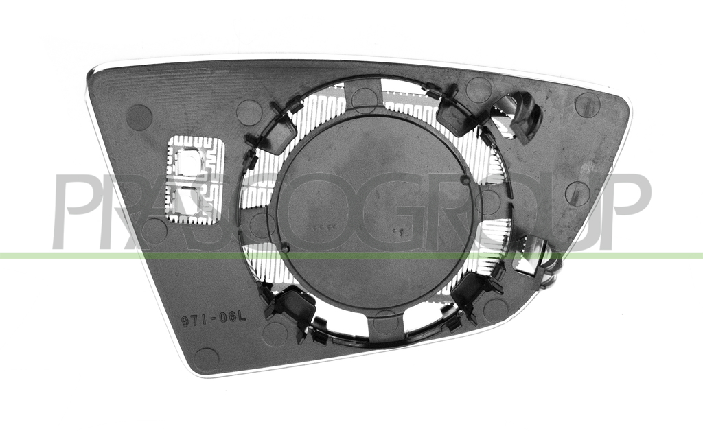 MIRROR GLASS BASE LEFT-HEATED-CONVEX