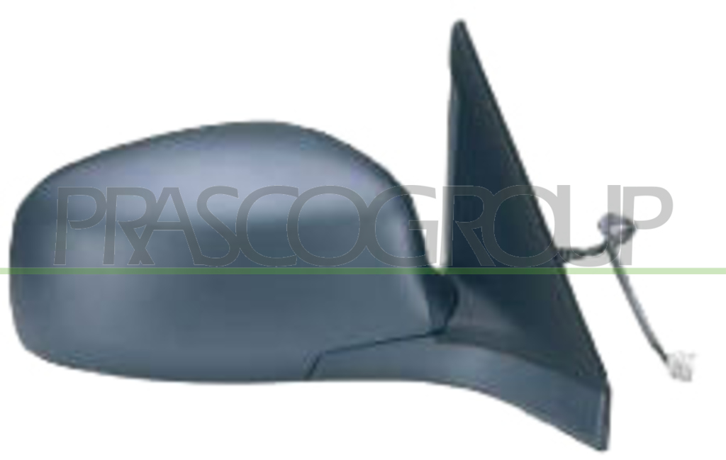 DOOR MIRROR RIGHT-ELECTRIC-PRIMED-HEATED-CONVEX-CHROME 8H5P