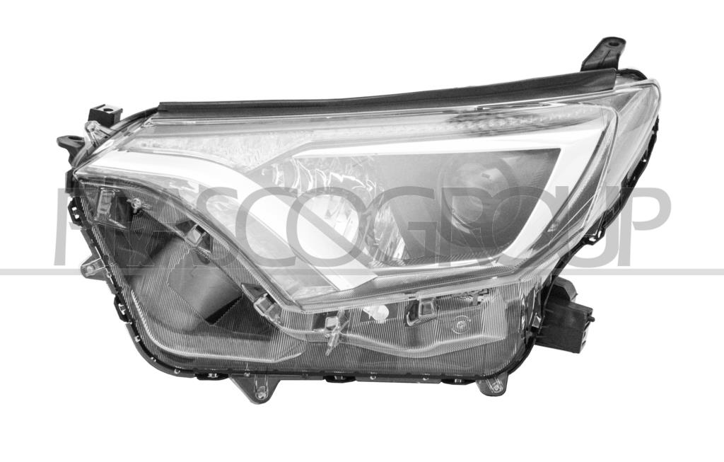 PROIETTORE SINISTRO HIR-2-ELETTRICO-CON MOTORE-CON LUCE DIURNA-NERO-LED