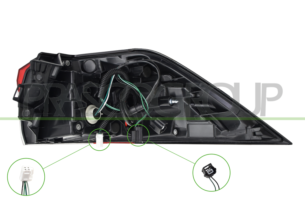 TAIL LAMP LEFT-OUTER-WITHOUT BULB HOLDER-LED