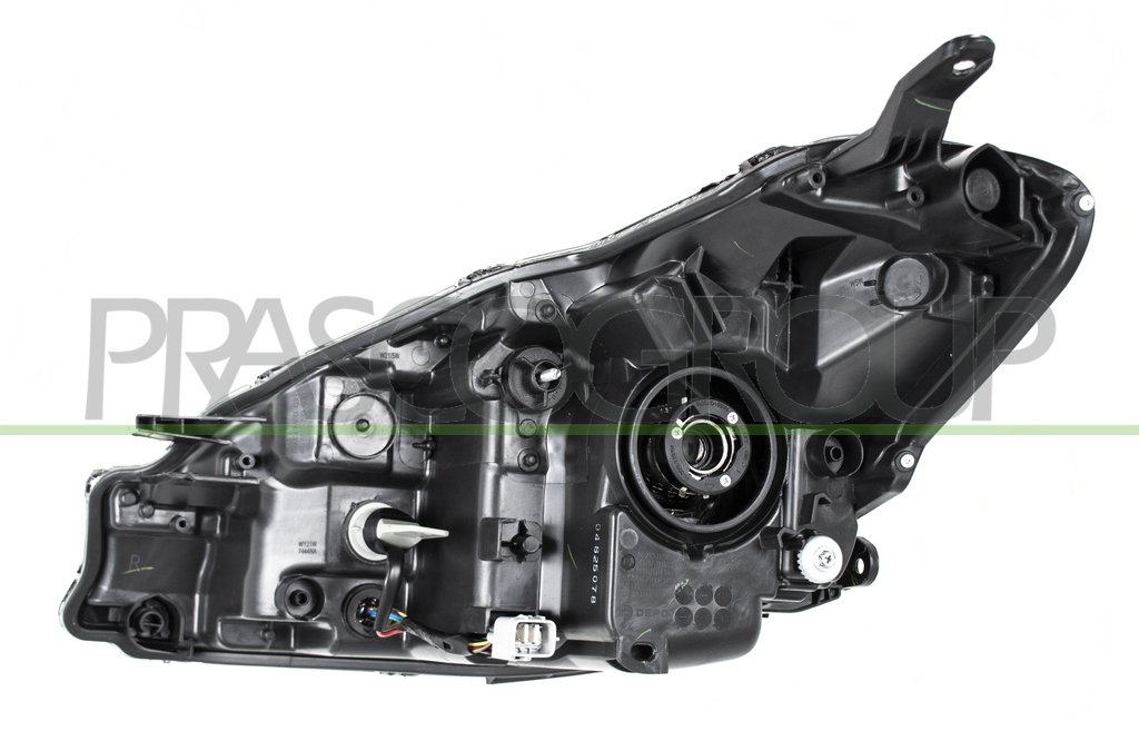 OPTICA DERECHA HIR2 ELECTRICA-SIN MOTOR-CON LUPA-NEGRA-LED MOD. 5 PUERTAS
