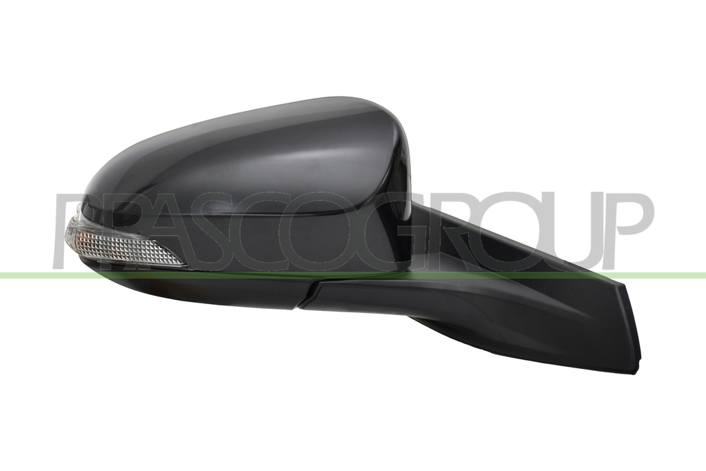 DOOR MIRROR RIGHT-ELECTRIC-PRIMED-HEATED-WITH LAMP-CONVEX-7 PINS