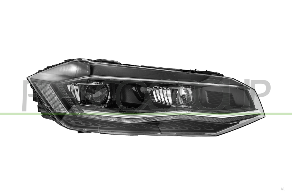 PROIETTORE DESTRO-ELETTRICO-CON MOTORE-SENZA CENTRALINA-BORDO CROMATO-FULL LED-VERSIONE VALEO