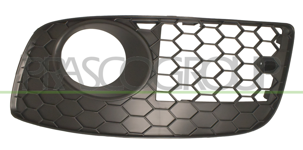 BUMPER GRILLE LEFT-BLACK-WITH FOG LAMP HOLES-OPEN