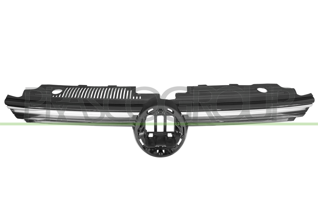 RADIATOR GRILLE-BLACK-GLOSSY-WITH CHROME MOLDINGS-WITH LED LIGHTS