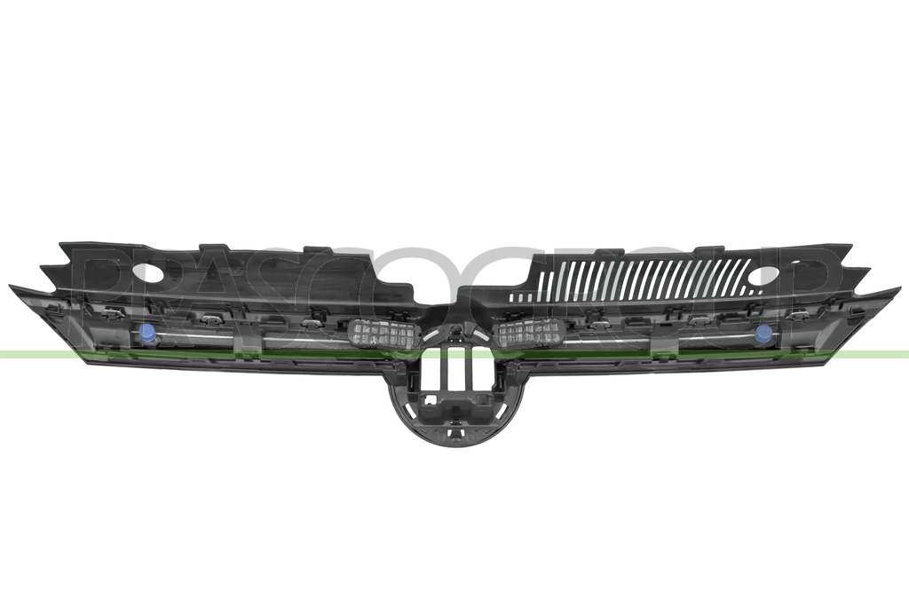 RADIATOR GRILLE-BLACK-GLOSSY-WITH CHROME MOLDINGS-WITH LED LIGHTS