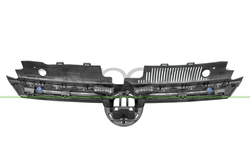 RADIATOR GRILLE-BLACK-GLOSSY-WITH CHROME MOLDINGS-WITH LED LIGHTS