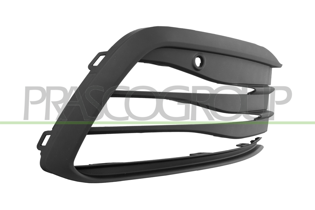 GRILLE DROITE NOIRE DE PARE-CHOCS-AVEC TROUS RADAR+SUPPORTS