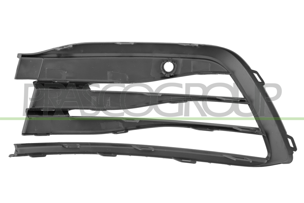 GRILLE DROITE NOIRE DE PARE-CHOCS-AVEC TROUS RADAR+SUPPORTS