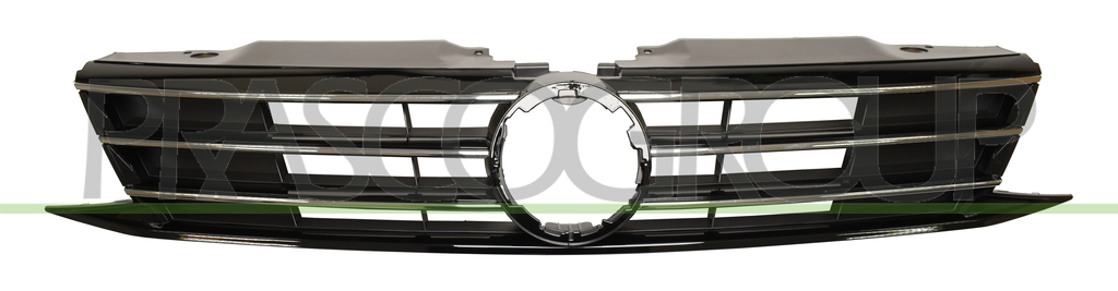 RADIATOR GRILLE-BLACK-GLOSSY-WITH CHROME MOLDING